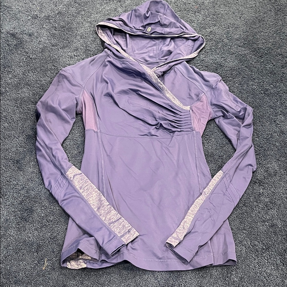 lululemon athletica Lavender Hooded shirt